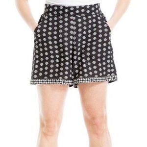 Max Studio Womens Shorts Size Small Black and White Pockets Contrasting Hem NWOT